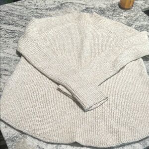 Max Studio Cream Moc Turtleneck Sweater large